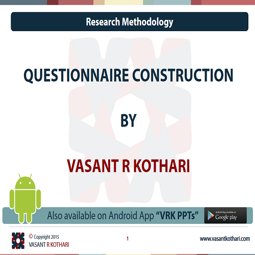 QuestionnaireConstruction